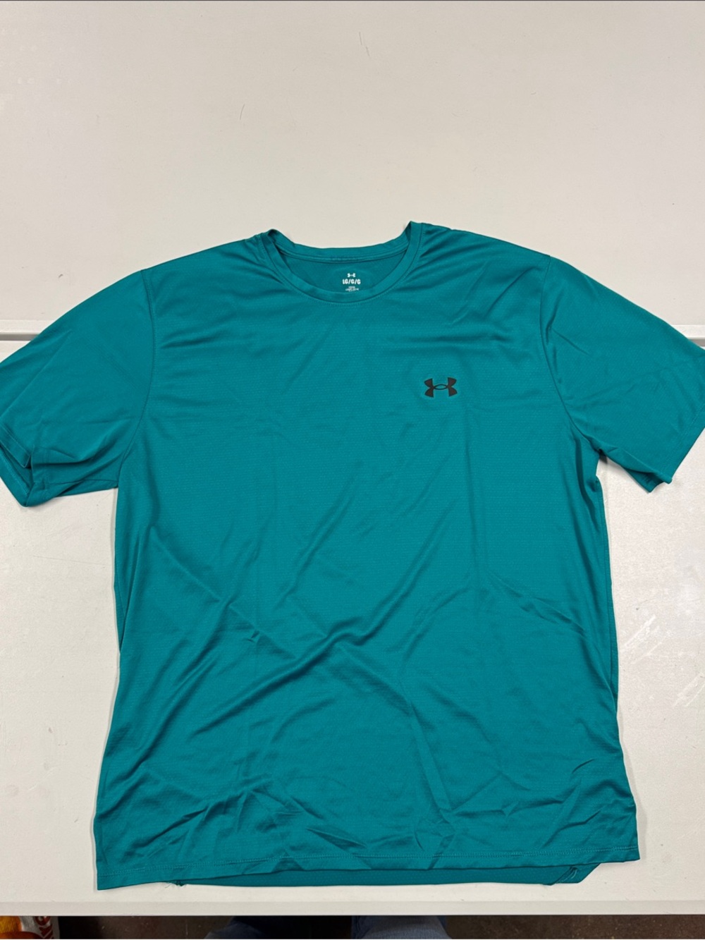 Under Armour Men's Teal Performance Short Sleeve Tee - Black Logo